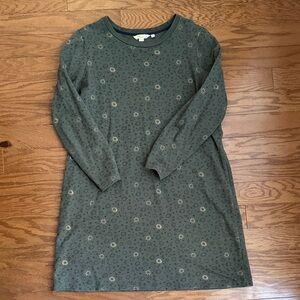 Boden Women’s Green Starburst Long Sleeve Casual Dress 12R